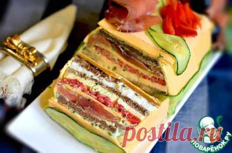 Сырный закусочный торт.