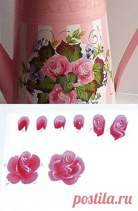 Как я рисую розу - Ярмарка Мастеров - ручная работа, handmade