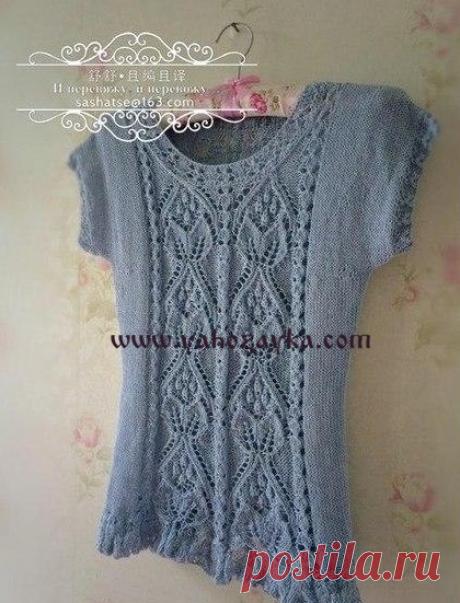 Ажурная безрукавка спицами. Ажурные узоры для безрукавки Ажурная безрукавка спицами. Ажурные узоры для безрукавки