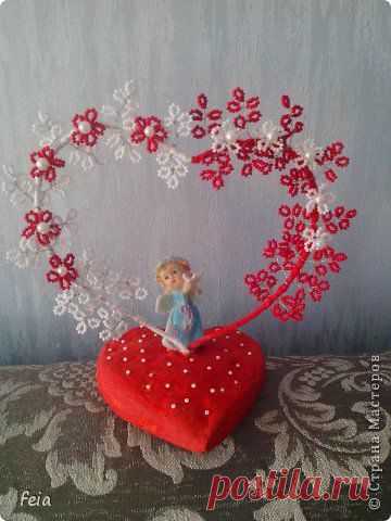 Сердце из бисера.