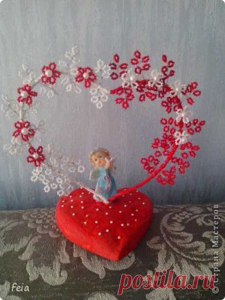 Сердце из бисера.