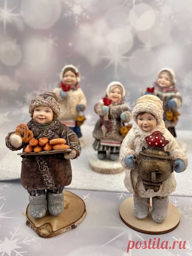 Игрушки ручной работы из ваты от Ларисы