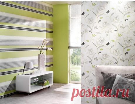 Как поклеить обои двух видов правильно их сочетая?