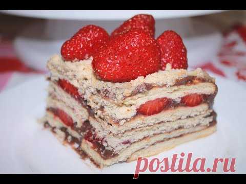 Торт Без Выпечки Нежный и Вкусный. Торт из Печенья с Кремом