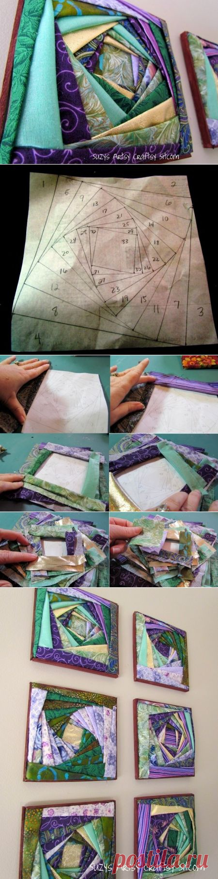 Оригинальные панно из лоскутов ткани — Рукоделие