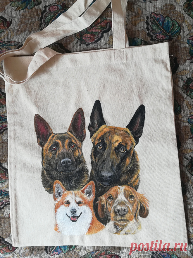 Эко сумка, сделана по фото заказчика