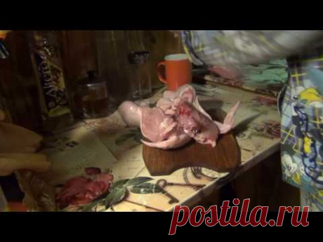 Разделка  и запекание диетической  курочки