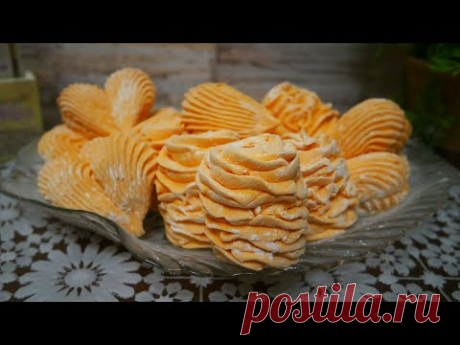 Зефир в домашних условиях. Зефир из яблочного пюре. АПЕЛЬСИНОВЫЙ зефир рецепт.  Всё готовим дома