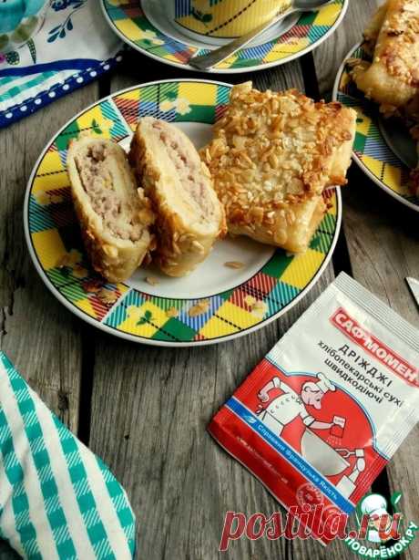 Хрустящие блины с сочной мясной начинкой!