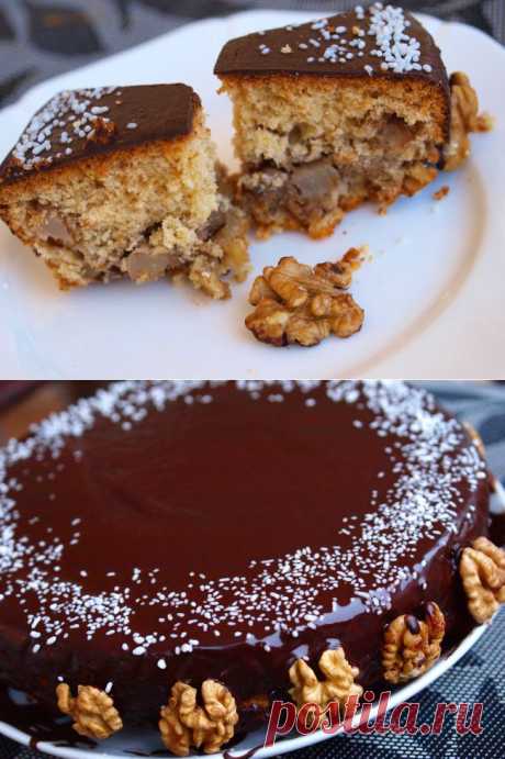 Медовый пирог с грушами.