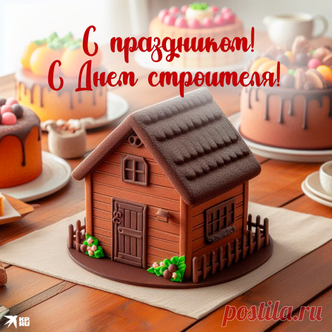 С Днём строителя тебя,
Пусть гордится вся Земля
Тем, что строишь ты усердно,
Что получается великолепно!