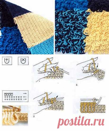 Коврики для интерьера узором &quot;мех&quot;..