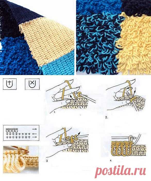 Коврики для интерьера узором "мех"..