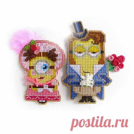 Вышивка миньонов Дарси и Лиззи. Схемы