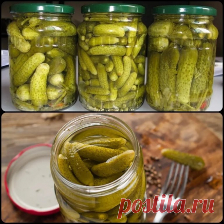 Маринованные сладкие огурчики. Вкус такой, что за раз съешь всю банку!


Ингредиенты:
Огурцы свежие (сколько войдёт в банку) ;
Зонтики укропа — 2-3 шт;
Лист хрена — 1-2 шт;
Лавровый лист — 3 шт;
Перец чёрный горошек — 4 шт;
Перец душистый горошек — 4 шт;
Чеснок — 4-5 зуб.;
Сахар (на 1 литр воды) — 150 г;
Соль (на 1 литр воды) — 40 г;
Лимонная кислота (на 1 литр воды) — 1 ч.л.

Приготовление:
На дно банок уложить все специи и наполнить банки огурцами, отрезав у них кончики....