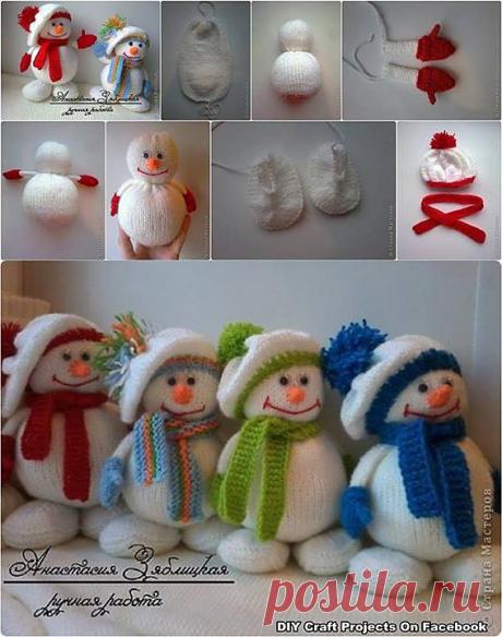 Новогодний колпак Снеговик Учебник | DIY Уютный Дом