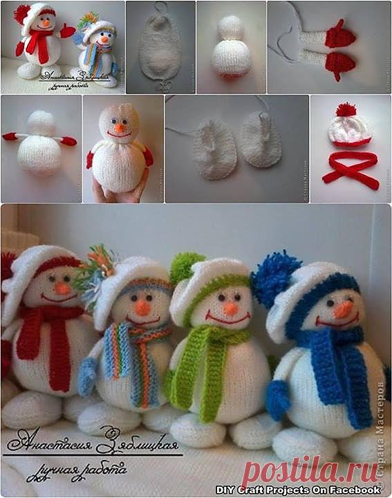 Новогодний колпак Снеговик Учебник | DIY Уютный Дом