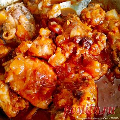 Курица с изюмом и тыквой по-арабски - нежная, сочная, богатая на вкус