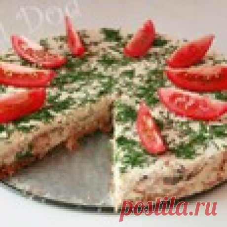 Сырный торт с ветчиной и грибами Кулинарный рецепт