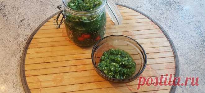 Аджика из петрушки - необыкновенно вкусная и очень пикантная приправа к любому блюду