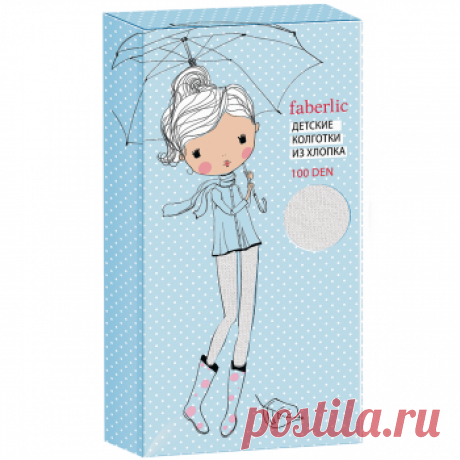 КОЛГОТКИ ДЕТСКИЕ, ПЛОТНОСТЬ 100 DEN, ЦВЕТ БЕЛЫЙ
