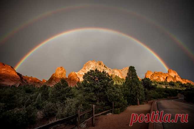 image (990×658)Потрясающая  фотография двойной радуги