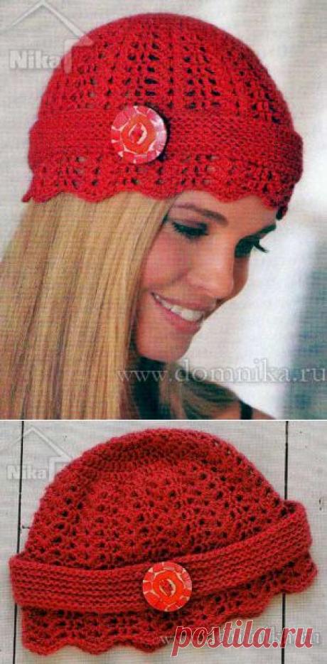 Связать шапку крючком