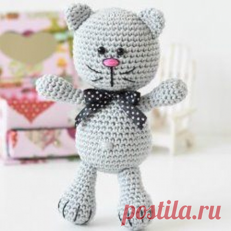 Котенок амигуруми крючком: схема вязания игрушки | AmiguRoom