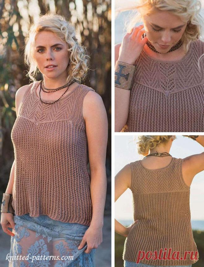 Топ спицами - ВЯЗАНАЯ МОДА+ ДЛЯ НЕМОДЕЛЬНЫХ ДАМ - Страна Мам