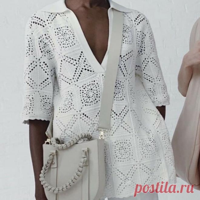 Вязаная рубашка - актуальный тренд 2023, свяжешь одну - будешь вязать тысячи, подборка фото-идей | Вязалушка | Дзен