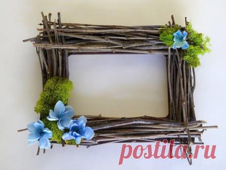 Фоторамка из веточек / Рукоделие