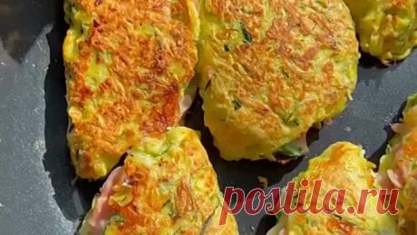 Кабачковые пирожки на скoвороде