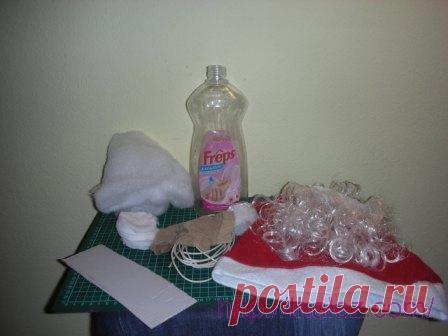 Конкурс: Дед Мороз своими руками из пластиковой бутылки