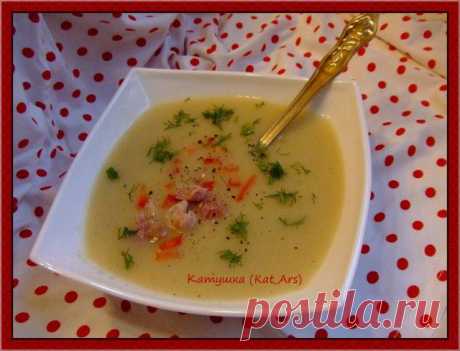 Суп-пюре со свиной рулькой и белой фасолью