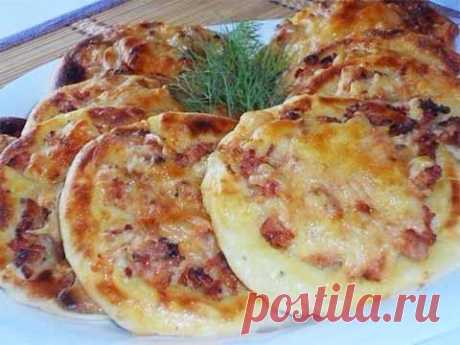 Картофельные ватрушки с курицей