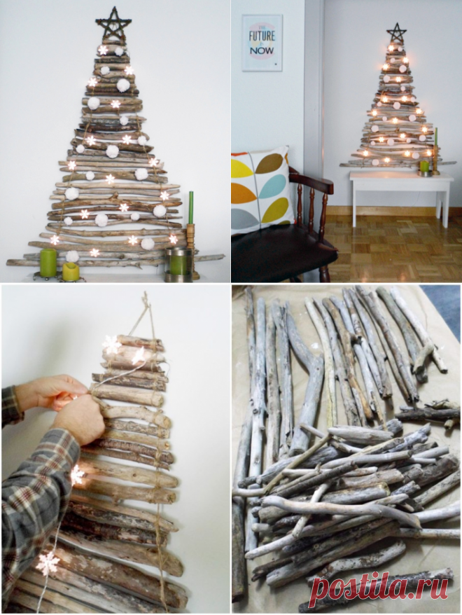 Рождественское дерево из сухих веток | Ivybush