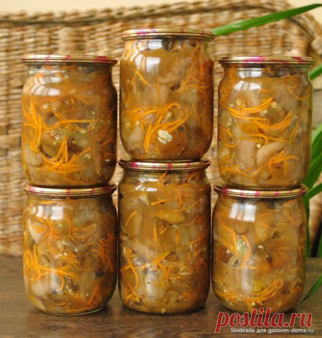 Грибы по-корейски на зиму • Консервирование