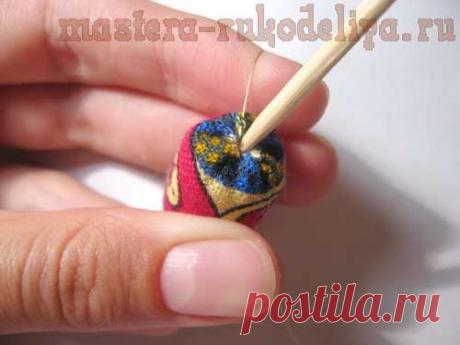 Мастер-класс: Мягкие бусины своими руками из ткани