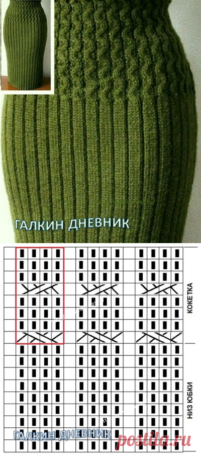 ВЯЗАНИЕ. Вещи, связанные своими руками - уникальны. РУКОДЕЛИЕ: КРАСИВАЯ ЮБКА СПИЦАМИ