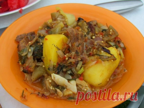 Аджапсандали с мясом - пошаговый рецепт с фото на Повар.ру