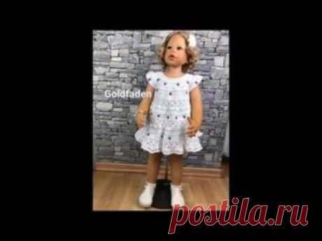 Goldfaden Мастер класс Платье для малышки крючком #1 Вязание