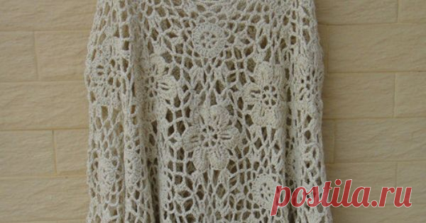 Crochet Tops Womens Tunics Plus Size Loose Blouse