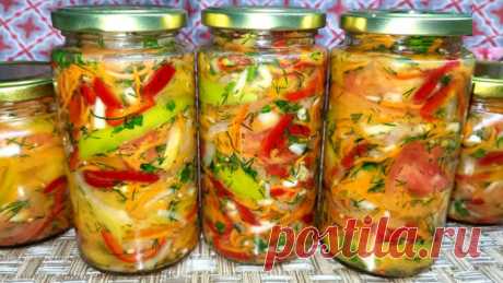 Улетная закуска! Хоть 20 банок закрой, все мало! Обалденный салат на зиму ! Зелёные помидоры в собственном соку! Простой рецепт. | Мой Дастархан Вкусно и Быстро | Дзен