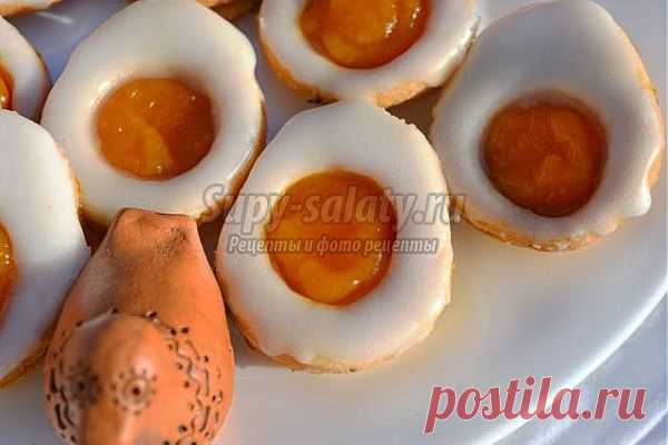 Пасхальное лимонное печенье в виде яиц. Рецепт с пошаговыми фото