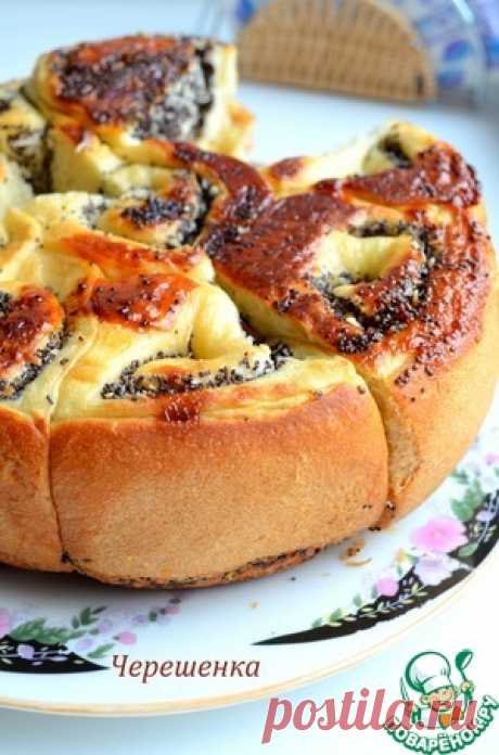 Пирог с маком и кокосовой стружкой - кулинарный рецепт