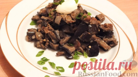 Рецепт: Жареные баклажаны "Как грибы" на RussianFood.com