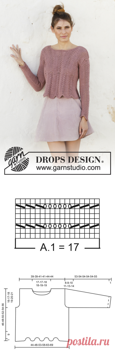 September Rose / DROPS 202-29 - Free knitting patterns by DROPS Design