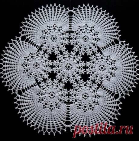 Схема красивой салфетки
