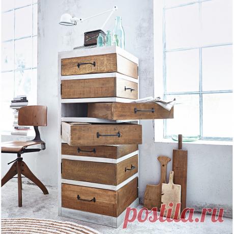 Этот комод - всем комодам комод!
Kommode, Drehschubladen, wiederaufbereitetes Holz | Kommoden | Möbel | Living