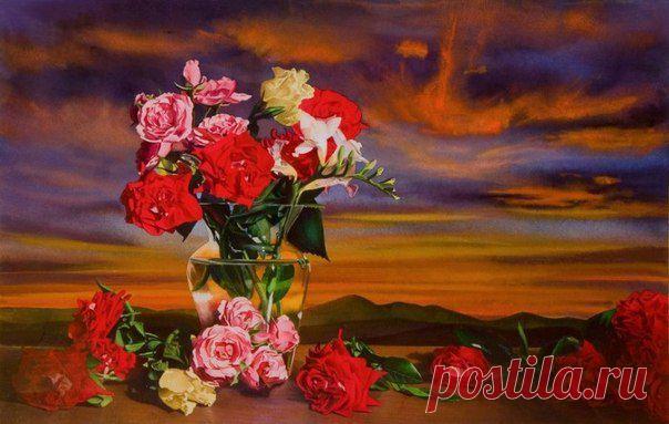 Цветочные акварели Gregory Van Raalte. / Удивительное искусство